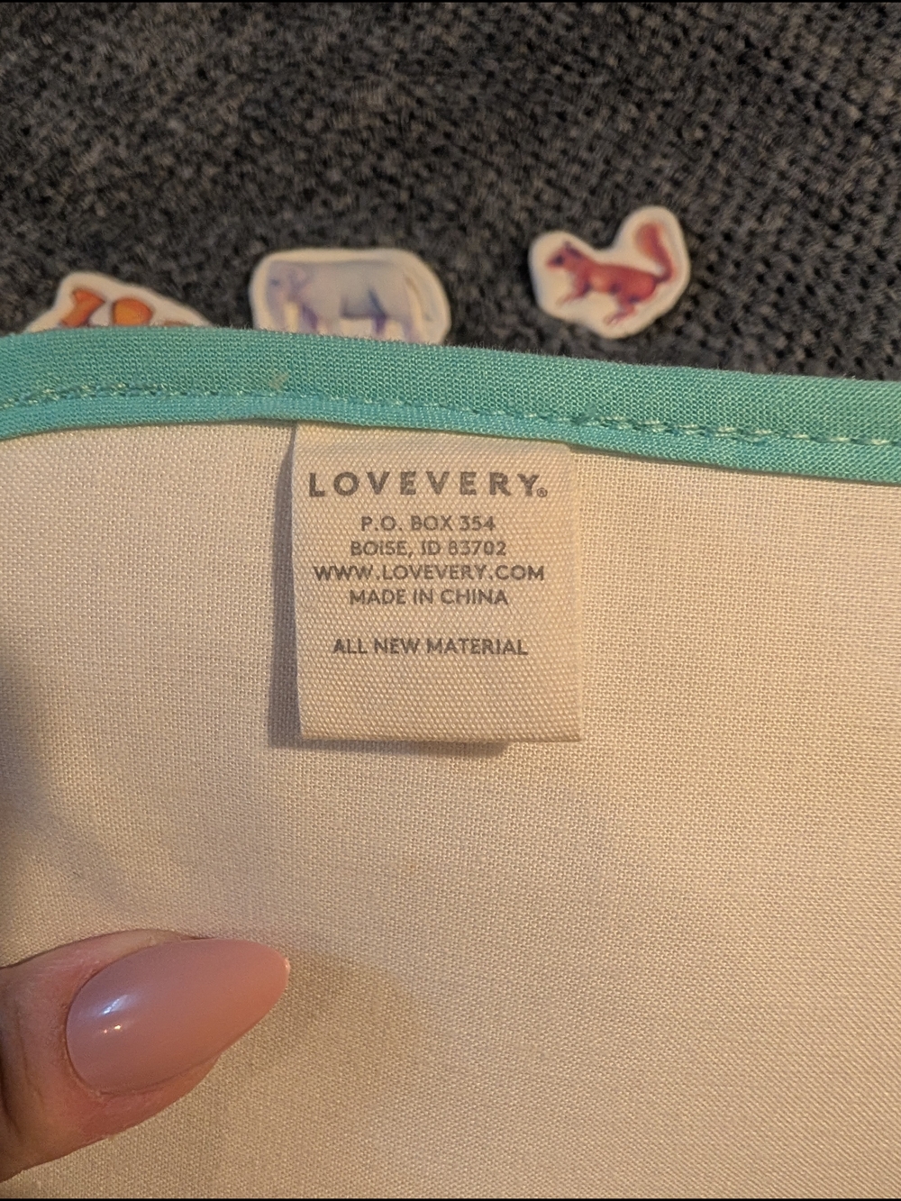 Lovevery Quilted Critter Pockets Soft Matching Activity - Picture 7 of 8
